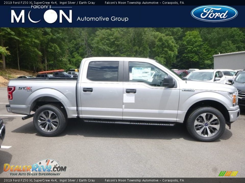2019 Ford F150 XL SuperCrew 4x4 Ingot Silver / Earth Gray Photo #1