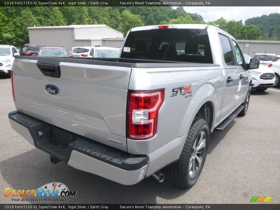2019 Ford F150 XL SuperCrew 4x4 Ingot Silver / Earth Gray Photo #2