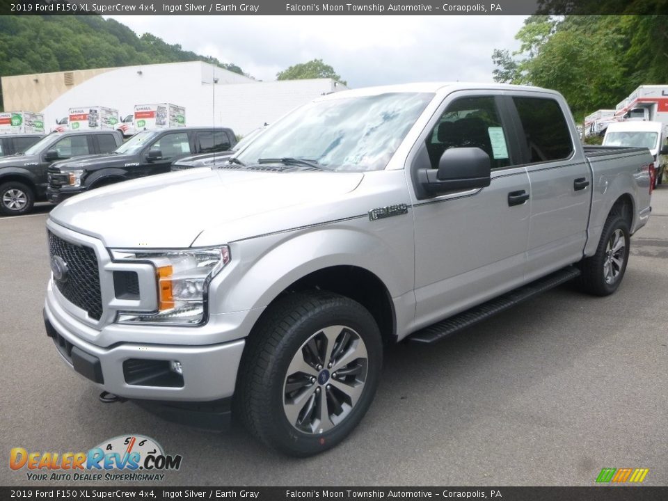 2019 Ford F150 XL SuperCrew 4x4 Ingot Silver / Earth Gray Photo #5