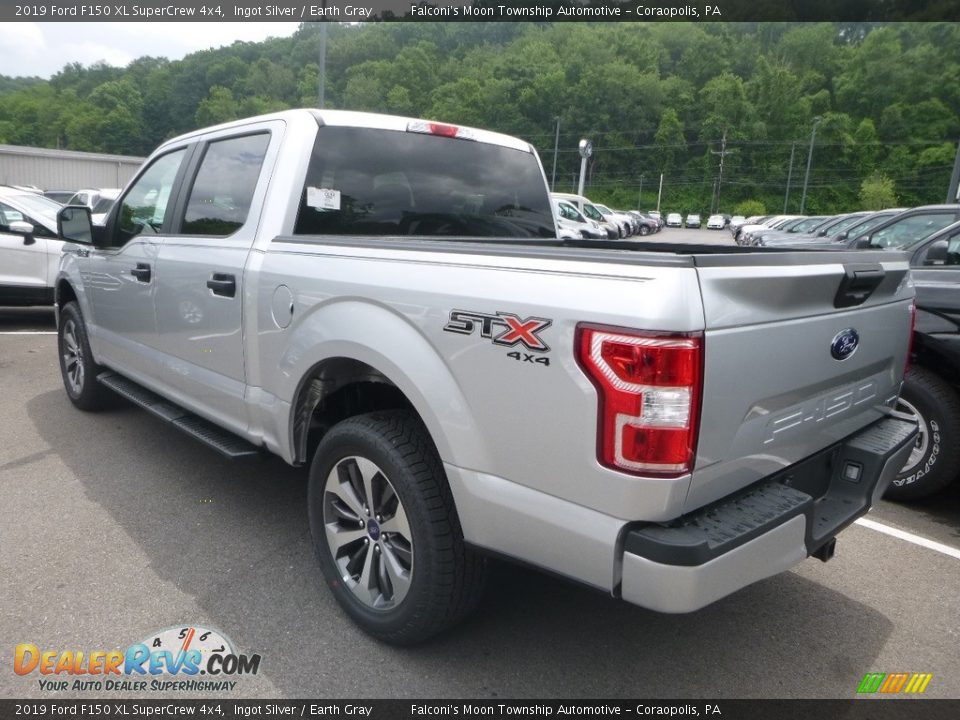 2019 Ford F150 XL SuperCrew 4x4 Ingot Silver / Earth Gray Photo #6
