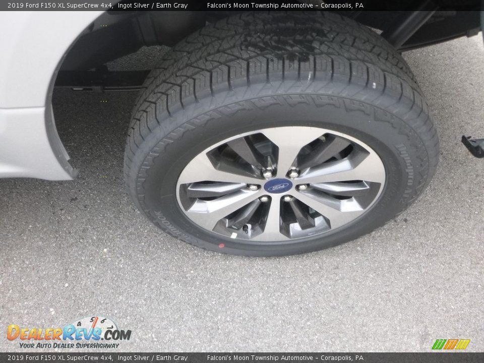 2019 Ford F150 XL SuperCrew 4x4 Ingot Silver / Earth Gray Photo #7