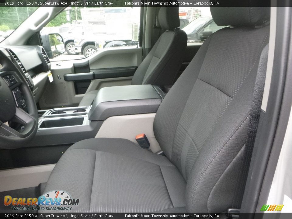 2019 Ford F150 XL SuperCrew 4x4 Ingot Silver / Earth Gray Photo #10