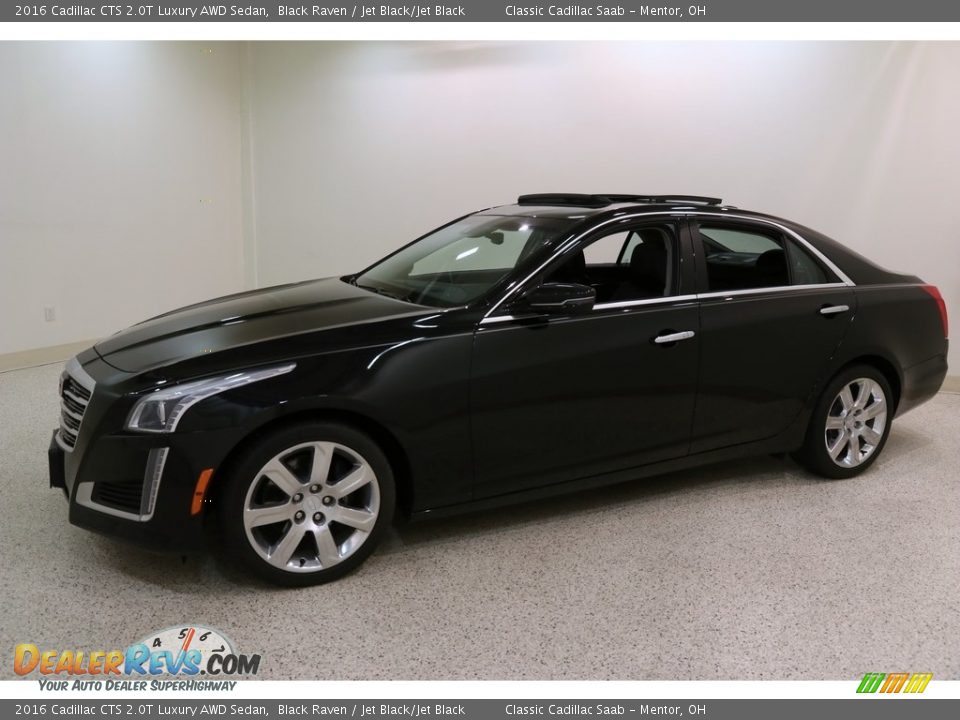 2016 Cadillac CTS 2.0T Luxury AWD Sedan Black Raven / Jet Black/Jet Black Photo #3