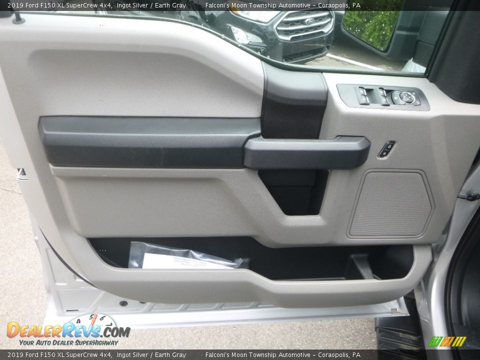 2019 Ford F150 XL SuperCrew 4x4 Ingot Silver / Earth Gray Photo #11