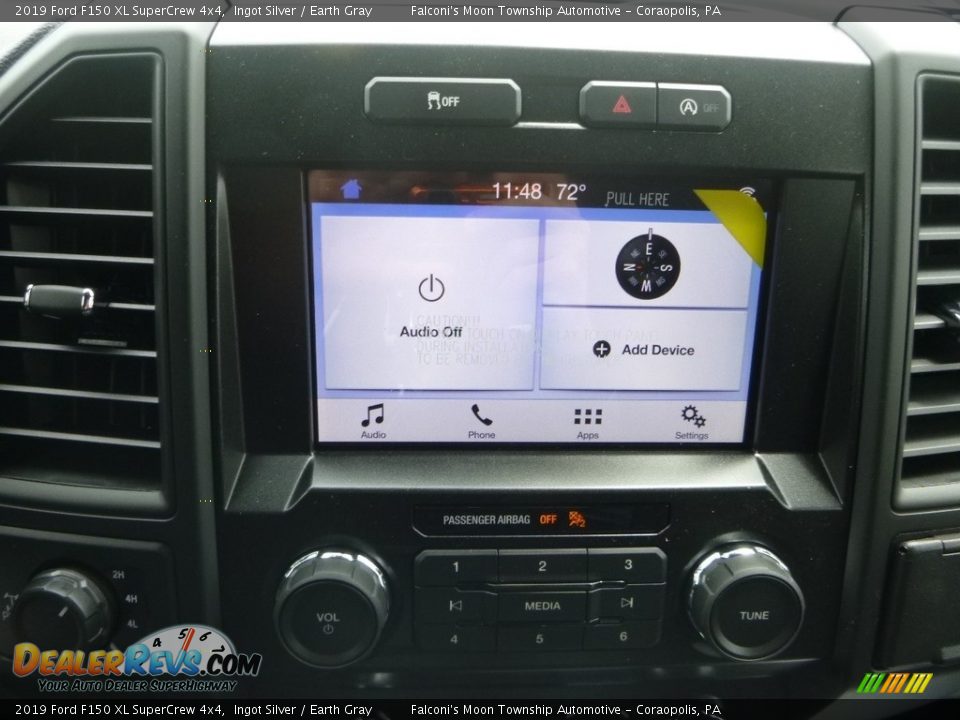 2019 Ford F150 XL SuperCrew 4x4 Ingot Silver / Earth Gray Photo #13