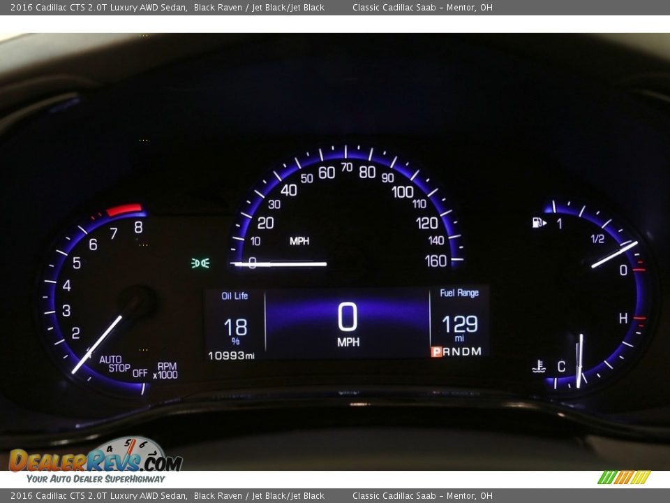 2016 Cadillac CTS 2.0T Luxury AWD Sedan Black Raven / Jet Black/Jet Black Photo #8