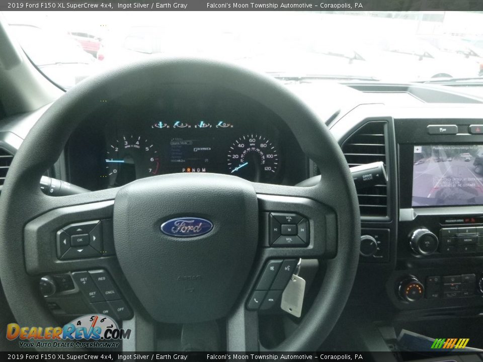 2019 Ford F150 XL SuperCrew 4x4 Ingot Silver / Earth Gray Photo #15