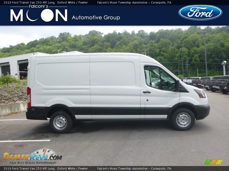 2019 Ford Transit Van 250 MR Long Oxford White / Pewter Photo #1