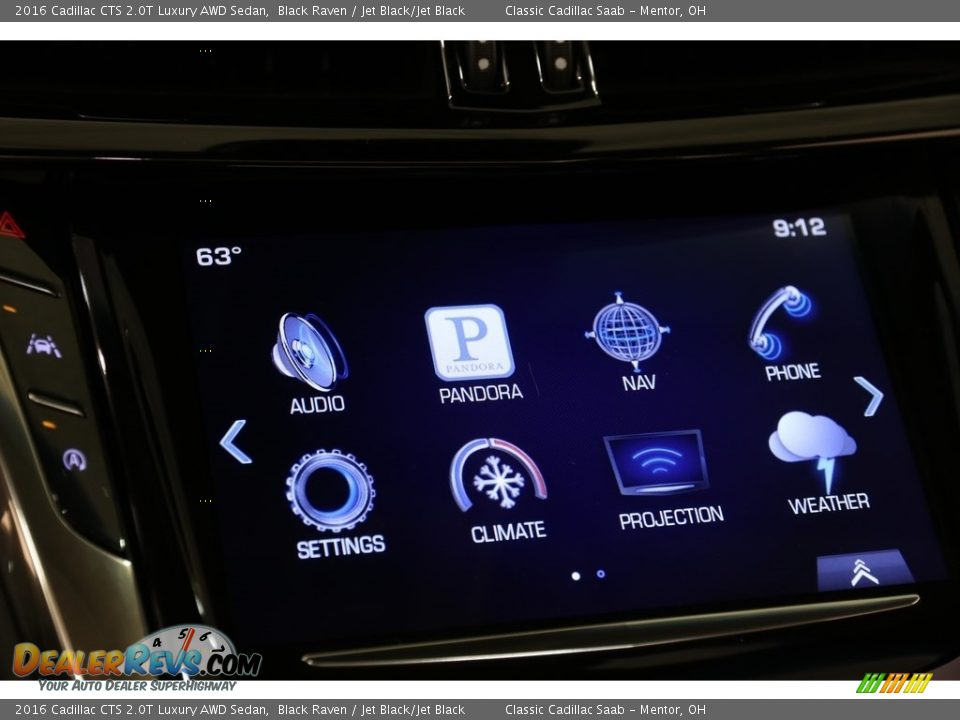 2016 Cadillac CTS 2.0T Luxury AWD Sedan Black Raven / Jet Black/Jet Black Photo #11