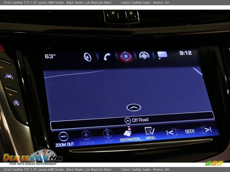 2016 Cadillac CTS 2.0T Luxury AWD Sedan Black Raven / Jet Black/Jet Black Photo #13