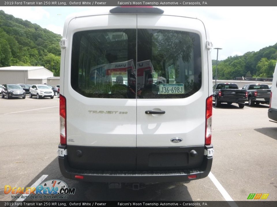 2019 Ford Transit Van 250 MR Long Oxford White / Pewter Photo #4