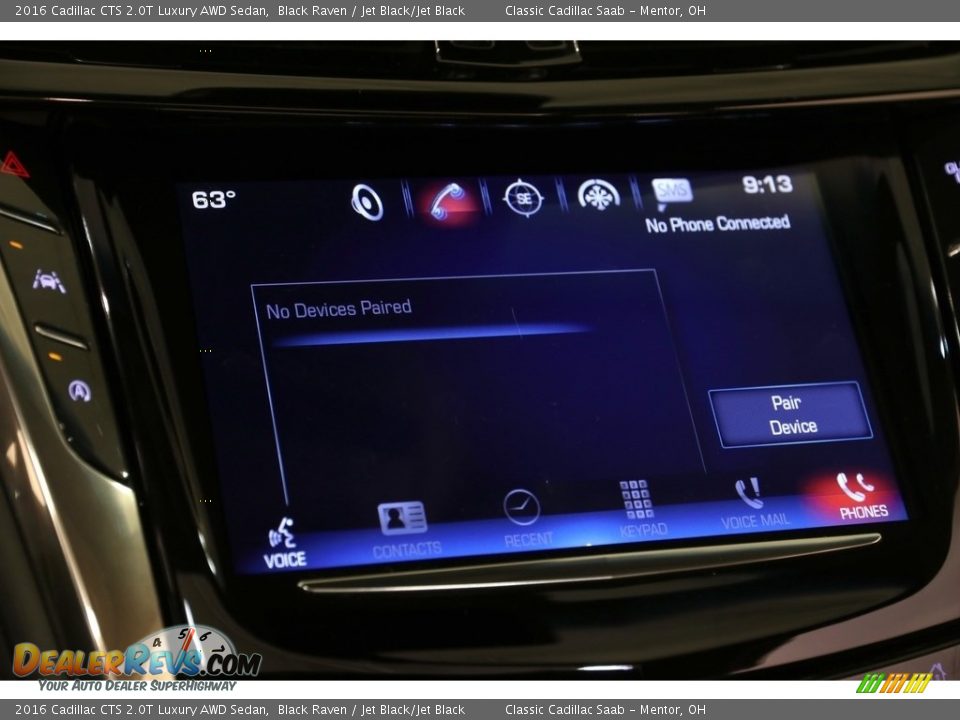 2016 Cadillac CTS 2.0T Luxury AWD Sedan Black Raven / Jet Black/Jet Black Photo #14