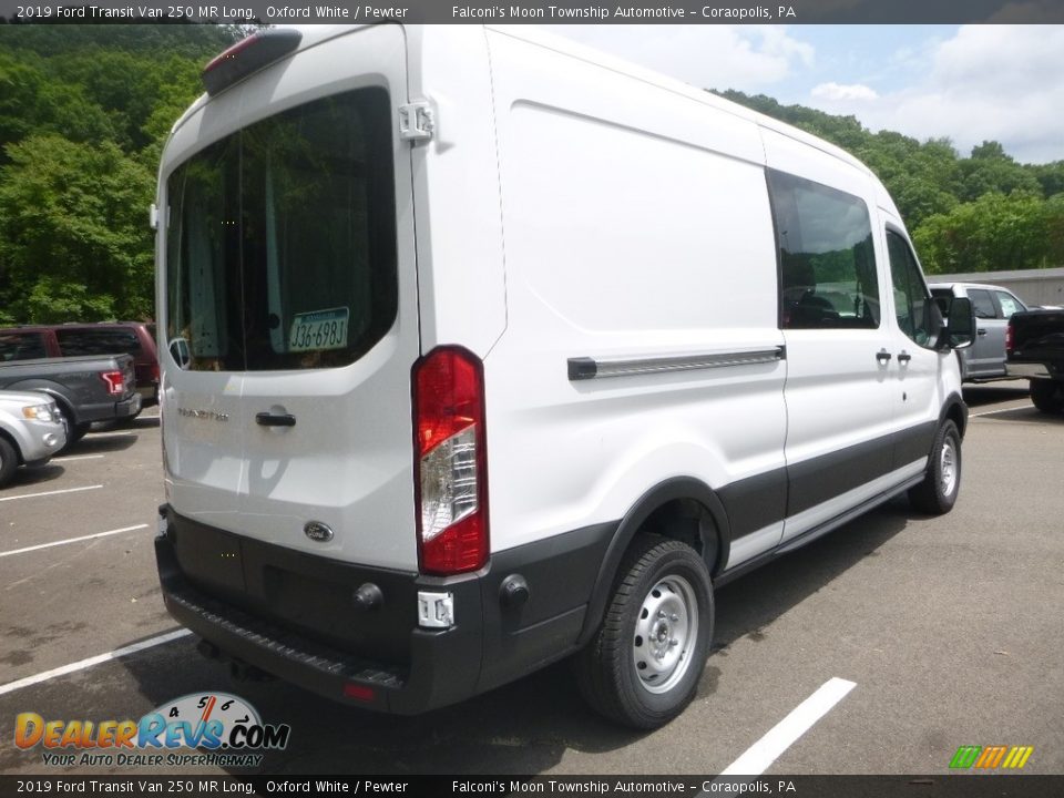 2019 Ford Transit Van 250 MR Long Oxford White / Pewter Photo #5