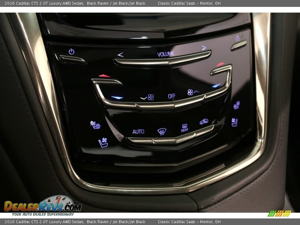 2016 Cadillac CTS 2.0T Luxury AWD Sedan Black Raven / Jet Black/Jet Black Photo #15