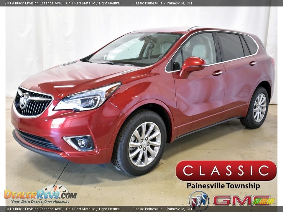 2019 Buick Envision Essence AWD Chili Red Metallic / Light Neutral Photo #1