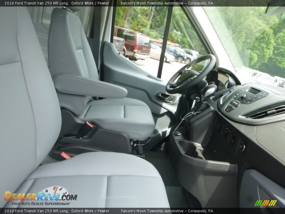 2019 Ford Transit Van 250 MR Long Oxford White / Pewter Photo #7
