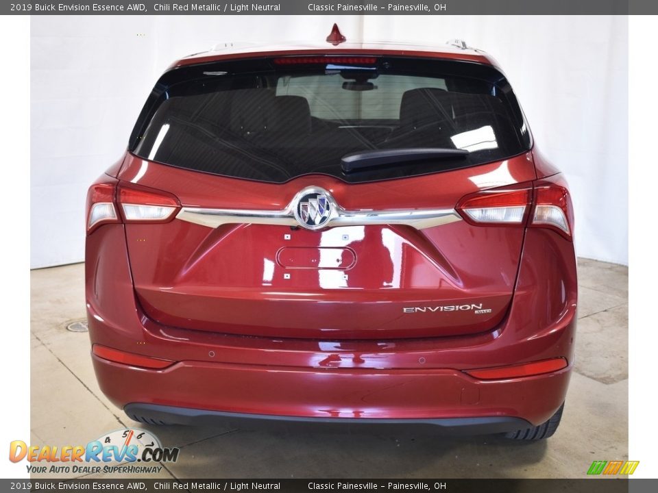 2019 Buick Envision Essence AWD Chili Red Metallic / Light Neutral Photo #3