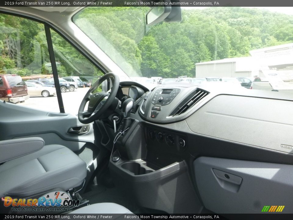 2019 Ford Transit Van 250 MR Long Oxford White / Pewter Photo #8