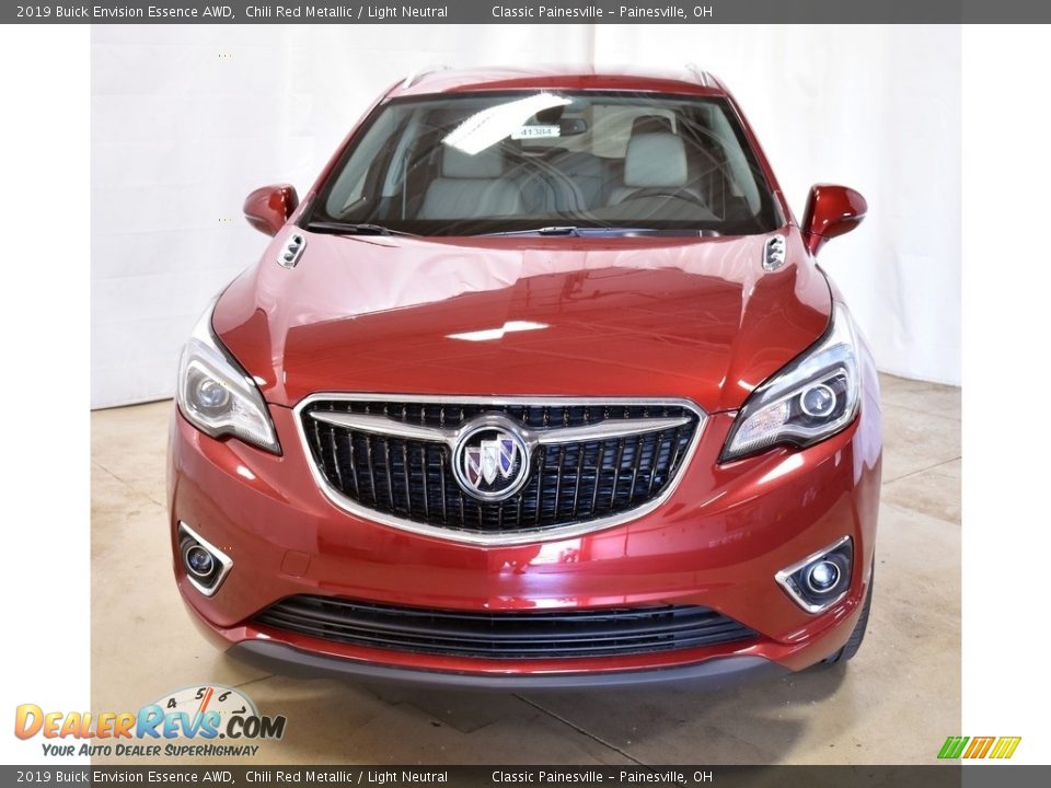 2019 Buick Envision Essence AWD Chili Red Metallic / Light Neutral Photo #4