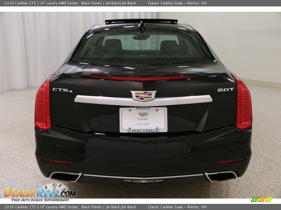 2016 Cadillac CTS 2.0T Luxury AWD Sedan Black Raven / Jet Black/Jet Black Photo #22