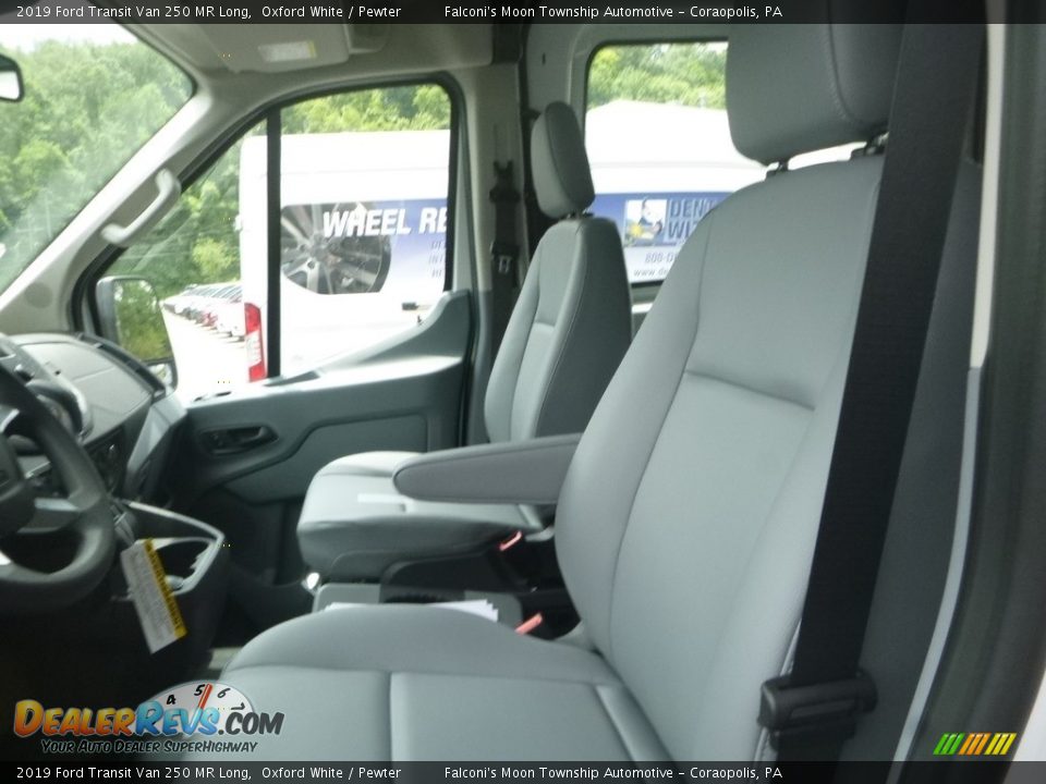2019 Ford Transit Van 250 MR Long Oxford White / Pewter Photo #11