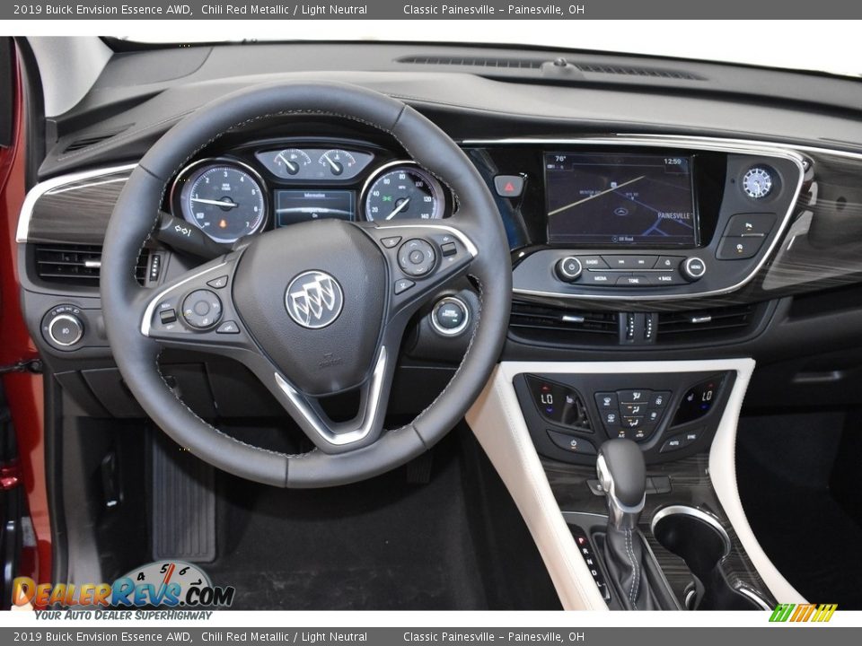 2019 Buick Envision Essence AWD Chili Red Metallic / Light Neutral Photo #8
