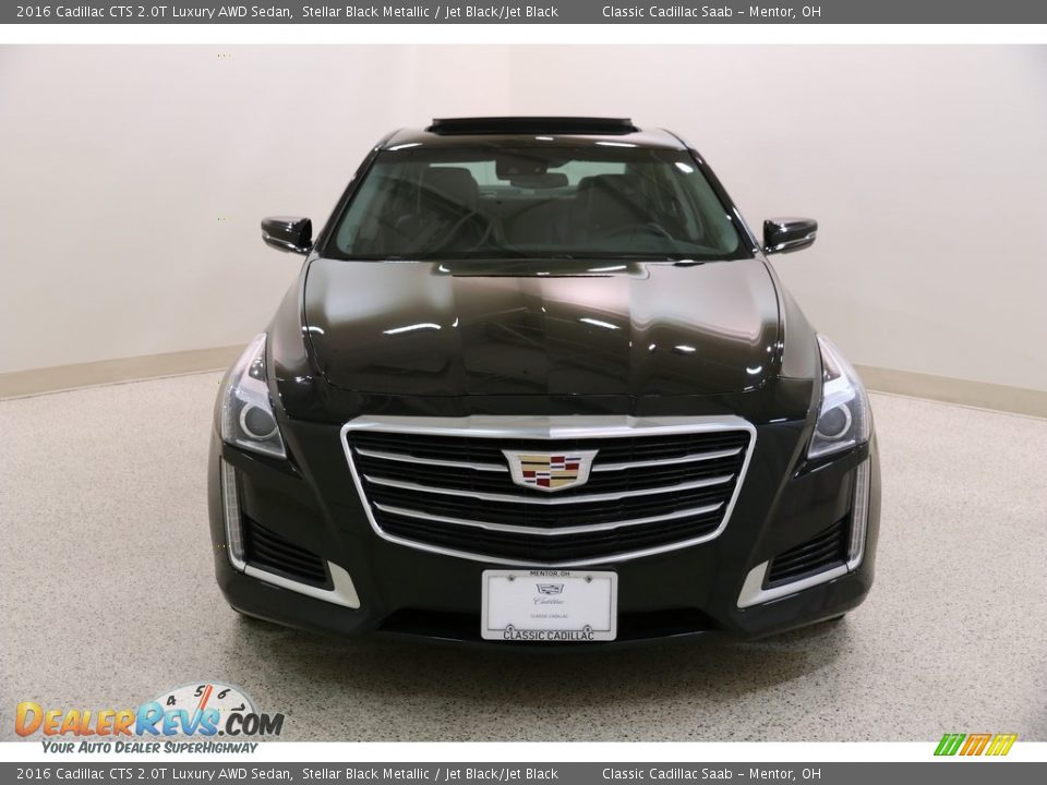 2016 Cadillac CTS 2.0T Luxury AWD Sedan Stellar Black Metallic / Jet Black/Jet Black Photo #2