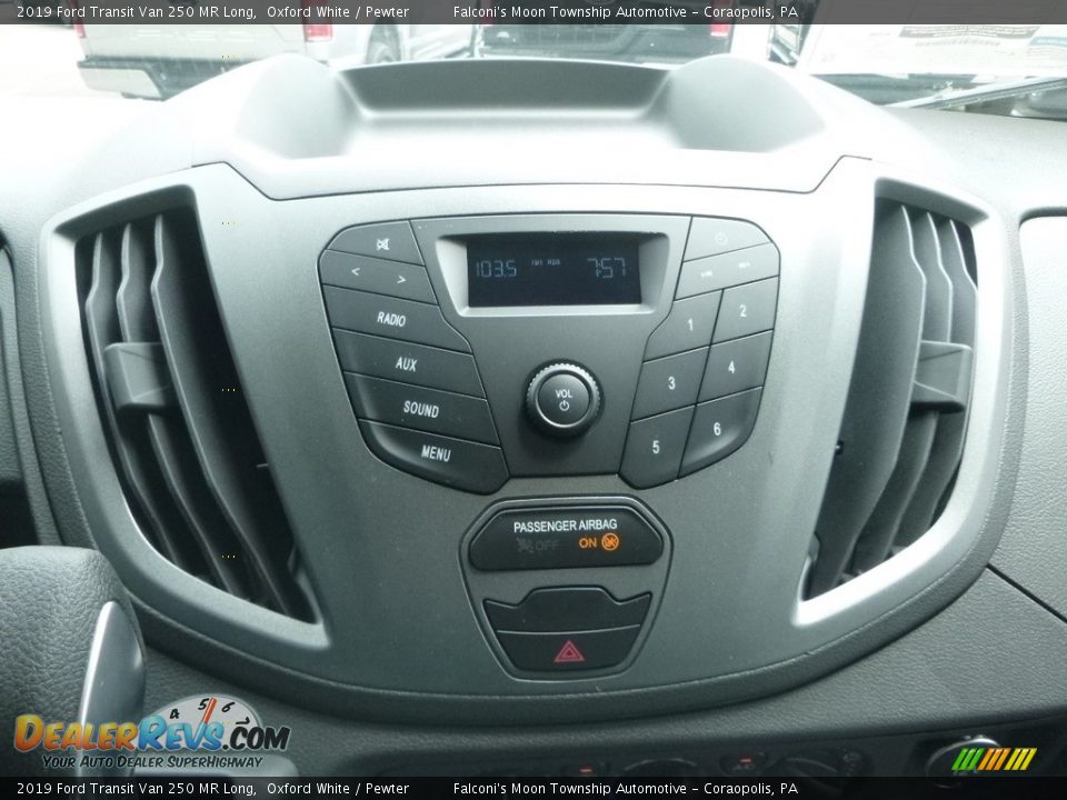 2019 Ford Transit Van 250 MR Long Oxford White / Pewter Photo #14