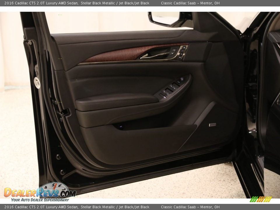 2016 Cadillac CTS 2.0T Luxury AWD Sedan Stellar Black Metallic / Jet Black/Jet Black Photo #4