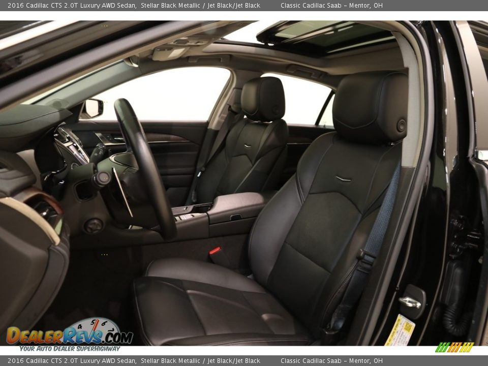 2016 Cadillac CTS 2.0T Luxury AWD Sedan Stellar Black Metallic / Jet Black/Jet Black Photo #5