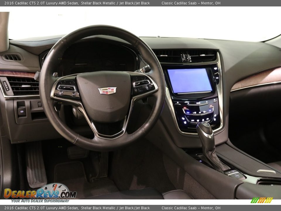2016 Cadillac CTS 2.0T Luxury AWD Sedan Stellar Black Metallic / Jet Black/Jet Black Photo #6