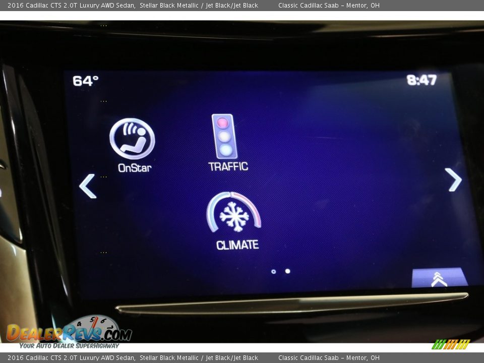 2016 Cadillac CTS 2.0T Luxury AWD Sedan Stellar Black Metallic / Jet Black/Jet Black Photo #11