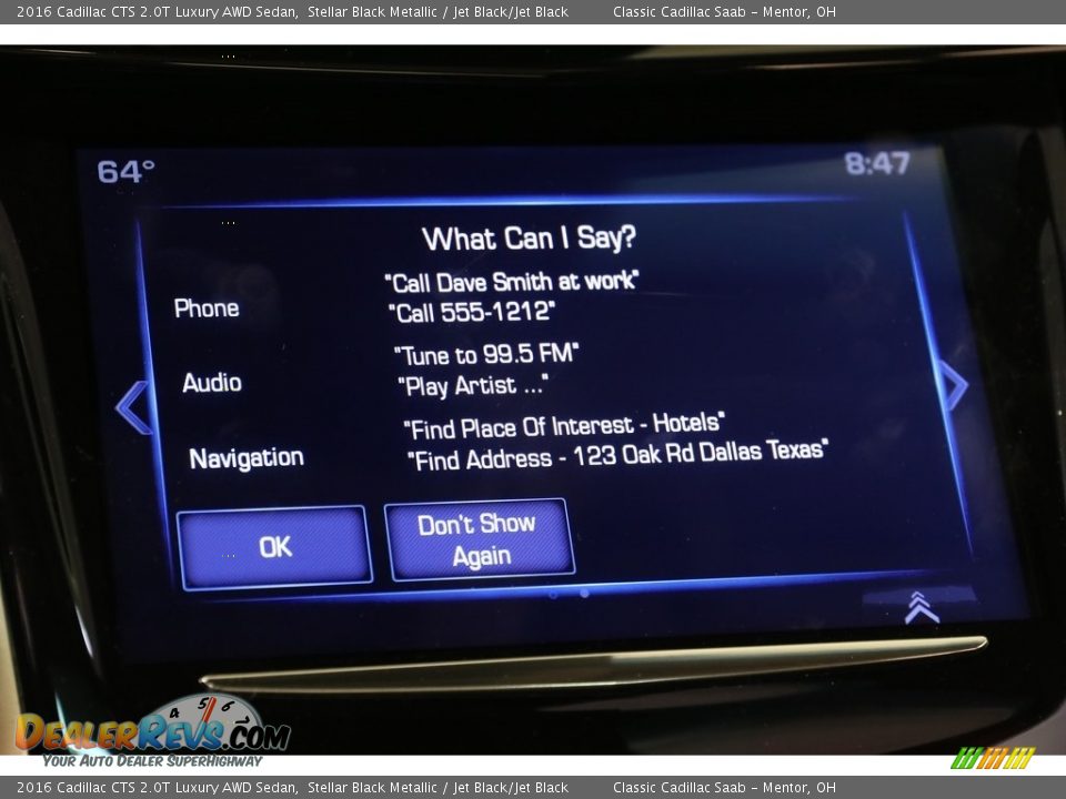 2016 Cadillac CTS 2.0T Luxury AWD Sedan Stellar Black Metallic / Jet Black/Jet Black Photo #12