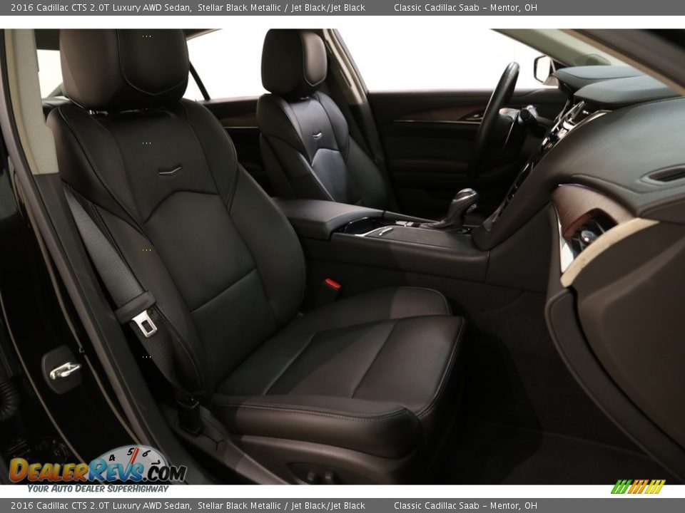 2016 Cadillac CTS 2.0T Luxury AWD Sedan Stellar Black Metallic / Jet Black/Jet Black Photo #15