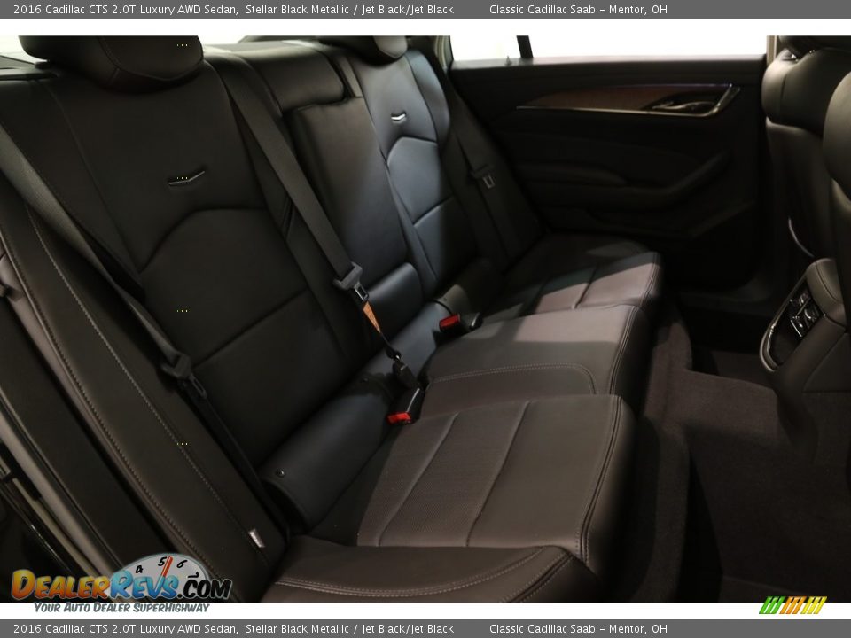 2016 Cadillac CTS 2.0T Luxury AWD Sedan Stellar Black Metallic / Jet Black/Jet Black Photo #16