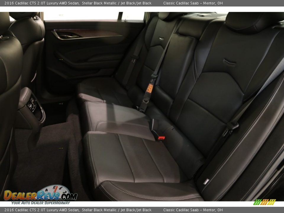 2016 Cadillac CTS 2.0T Luxury AWD Sedan Stellar Black Metallic / Jet Black/Jet Black Photo #17