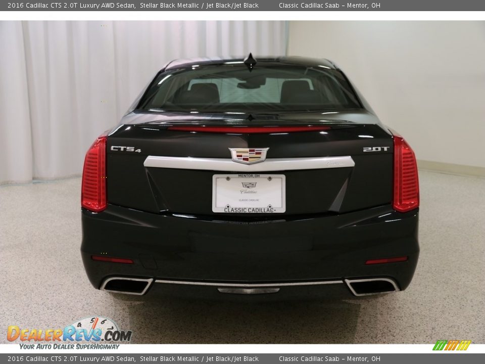 2016 Cadillac CTS 2.0T Luxury AWD Sedan Stellar Black Metallic / Jet Black/Jet Black Photo #18