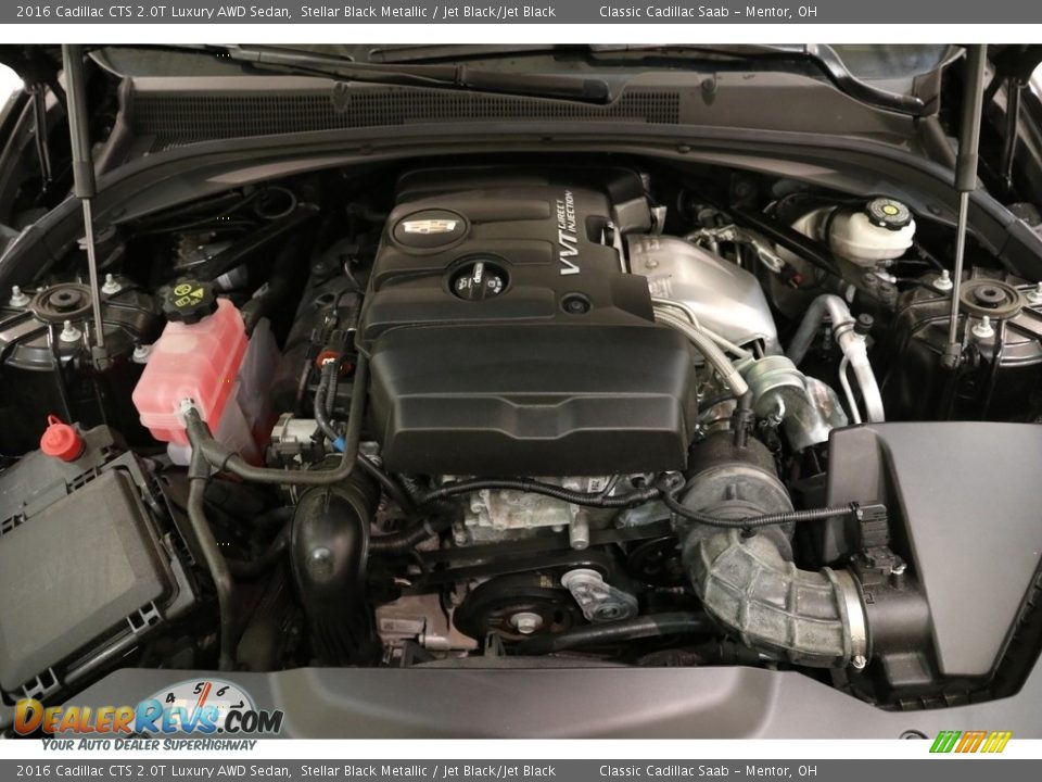 2016 Cadillac CTS 2.0T Luxury AWD Sedan Stellar Black Metallic / Jet Black/Jet Black Photo #19