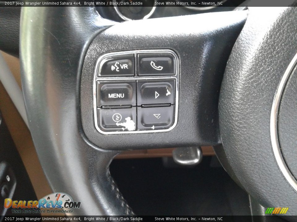 2017 Jeep Wrangler Unlimited Sahara 4x4 Bright White / Black/Dark Saddle Photo #16