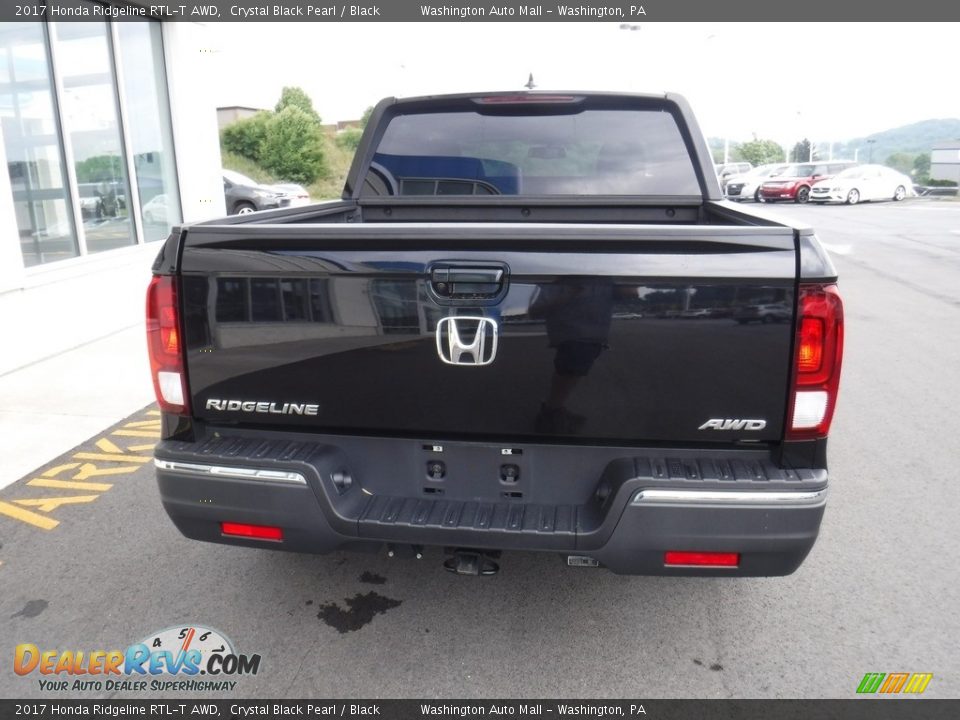 2017 Honda Ridgeline RTL-T AWD Crystal Black Pearl / Black Photo #7