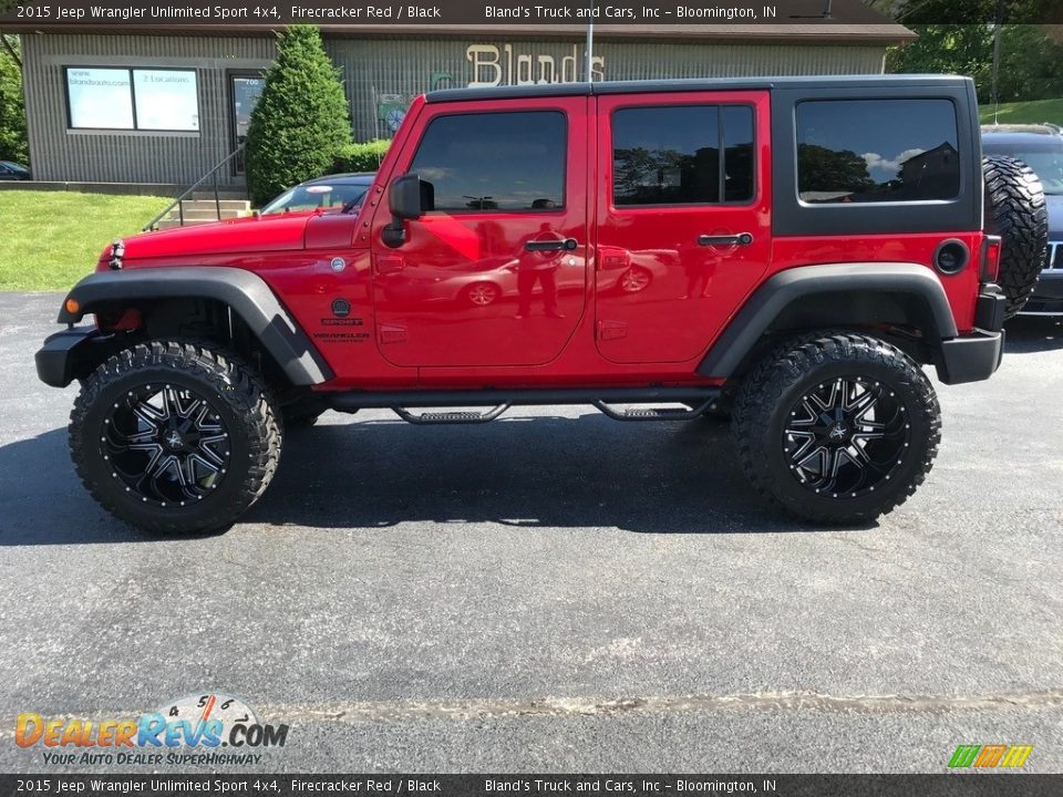 2015 Jeep Wrangler Unlimited Sport 4x4 Firecracker Red / Black Photo #1