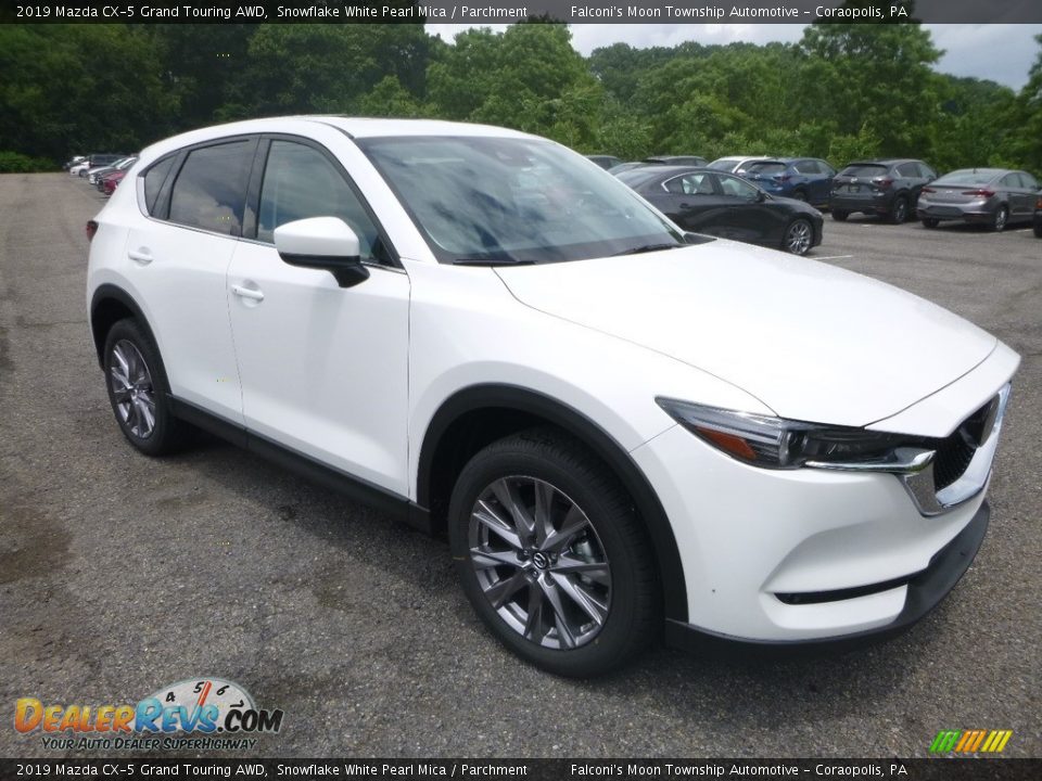 2019 Mazda CX-5 Grand Touring AWD Snowflake White Pearl Mica / Parchment Photo #3