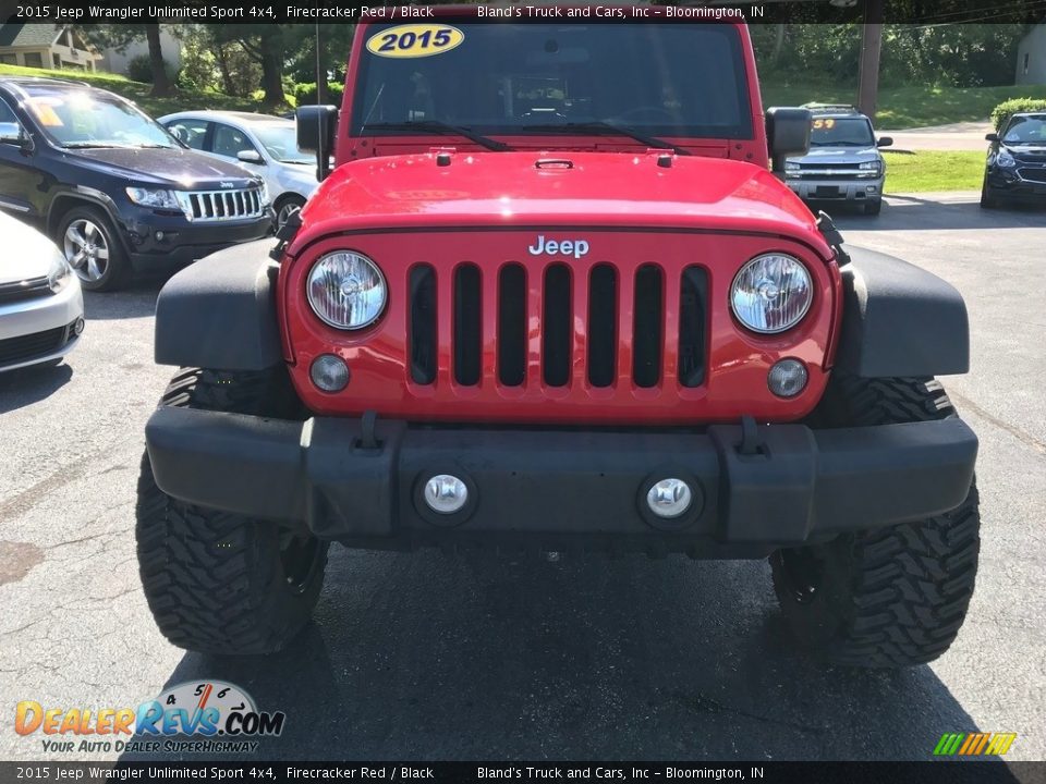 2015 Jeep Wrangler Unlimited Sport 4x4 Firecracker Red / Black Photo #3