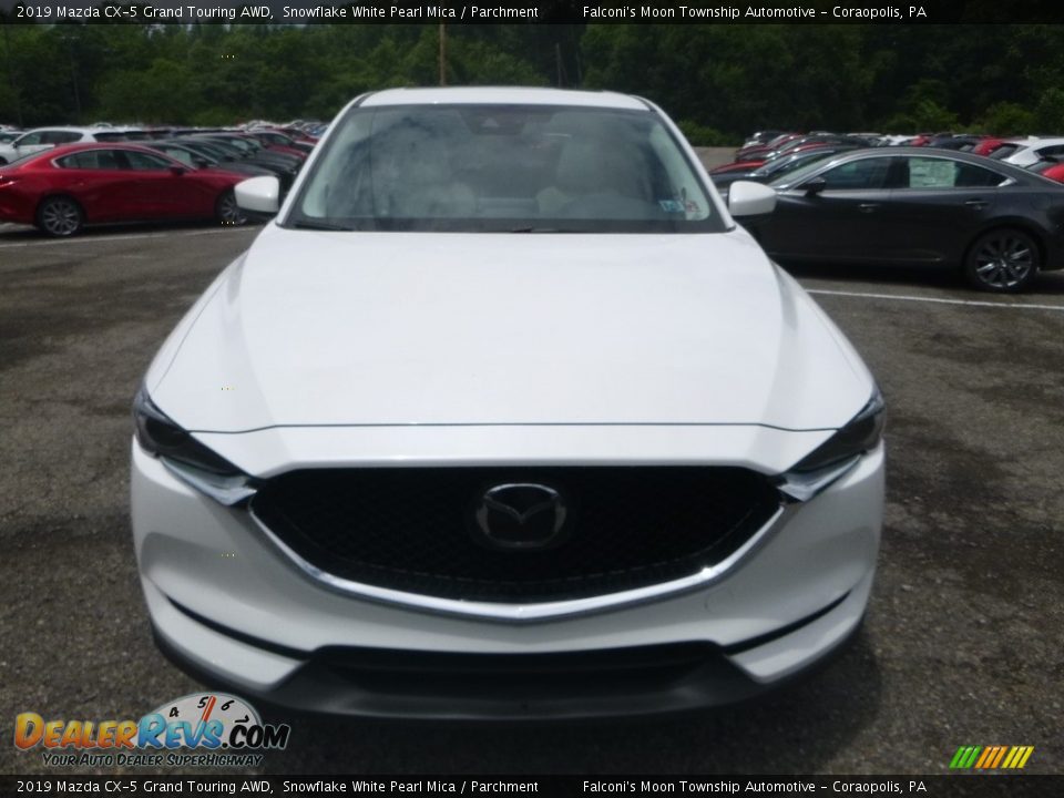 2019 Mazda CX-5 Grand Touring AWD Snowflake White Pearl Mica / Parchment Photo #4