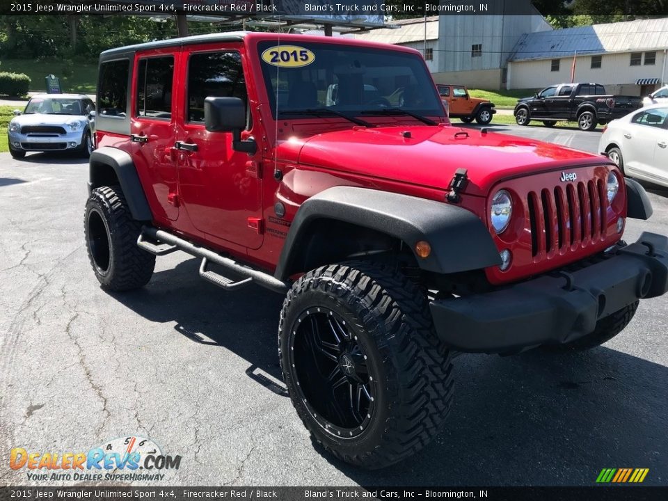 2015 Jeep Wrangler Unlimited Sport 4x4 Firecracker Red / Black Photo #4