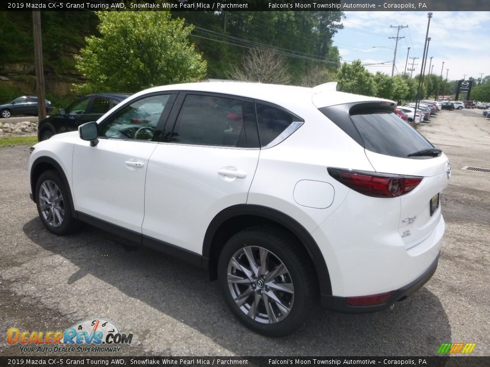 2019 Mazda CX-5 Grand Touring AWD Snowflake White Pearl Mica / Parchment Photo #6