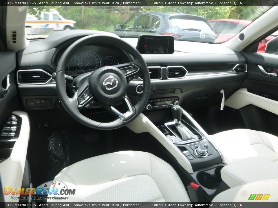 2019 Mazda CX-5 Grand Touring AWD Snowflake White Pearl Mica / Parchment Photo #8