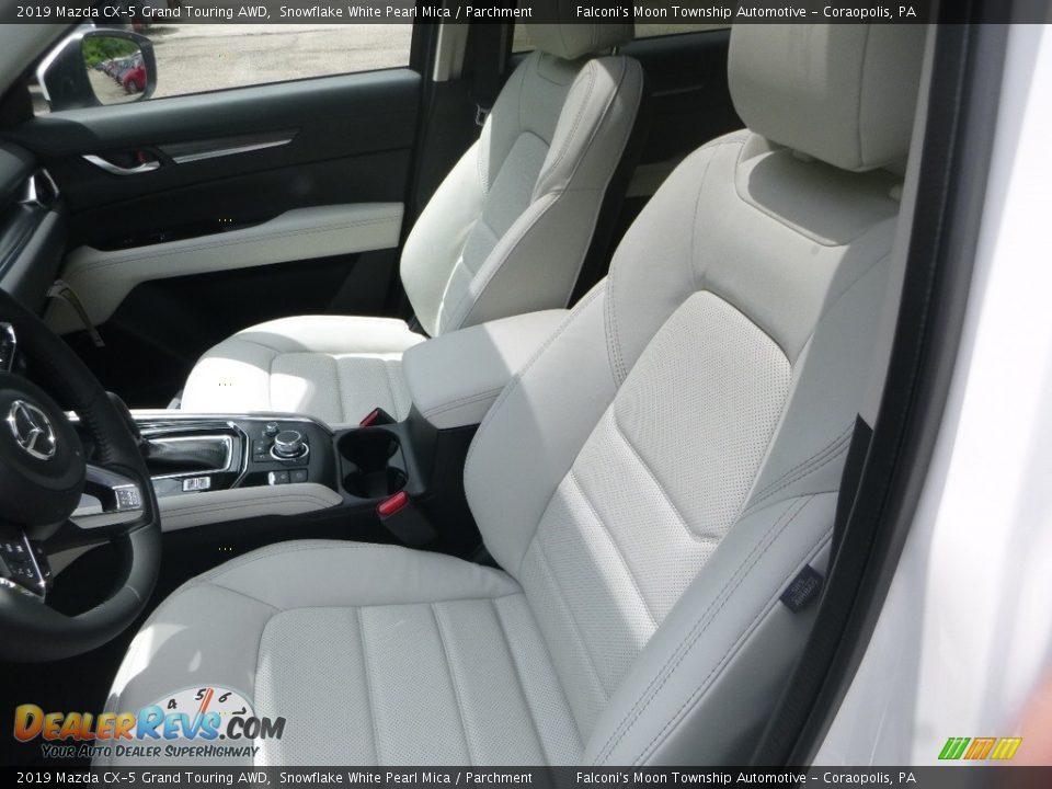 2019 Mazda CX-5 Grand Touring AWD Snowflake White Pearl Mica / Parchment Photo #9