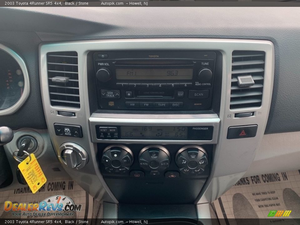 2003 Toyota 4Runner SR5 4x4 Black / Stone Photo #13