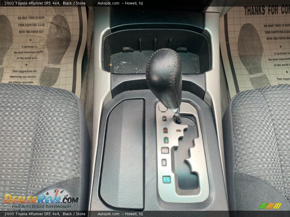 2003 Toyota 4Runner SR5 4x4 Black / Stone Photo #14